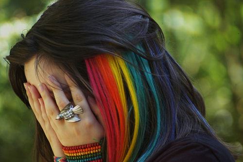 With Jet Black Hair Rainbow Hairstyles