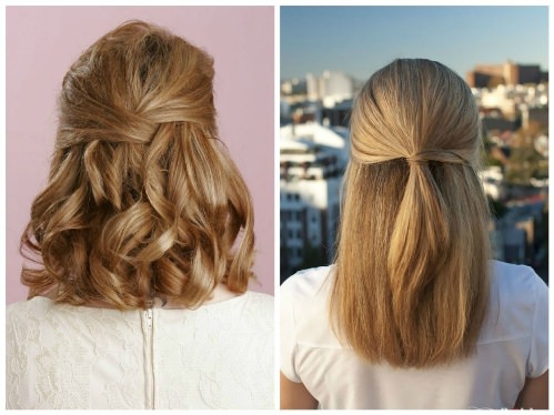The Adorable Half Ponytail Mid Length Hairstyles