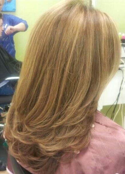 Try it on Layers caramel highlights for women
