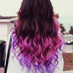 With Pink Lavender Ombre Hair and Purple Ombre