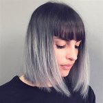 Grey Ombre Short Bob Haircuts and Hairstyle