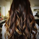 Go for the Long Curls caramel highlights for women