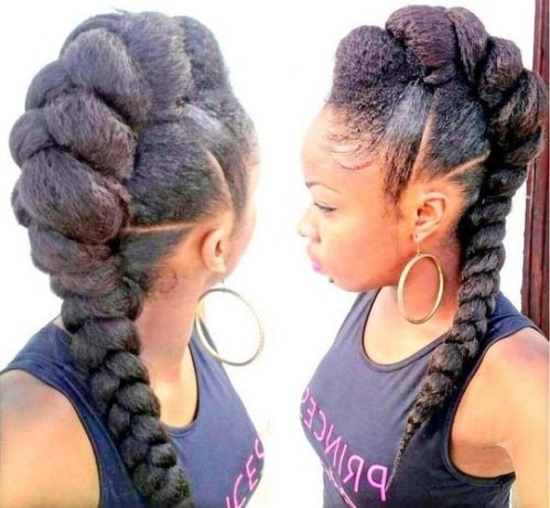 Mohawk Braid Black Women Hairstyles