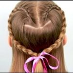 The Beautiful Heart Shape Braid Braided Ponytails for Girls