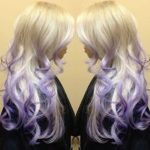 Lavender Ombre on Platinum Lavender Ombre Hair and Purple Ombre