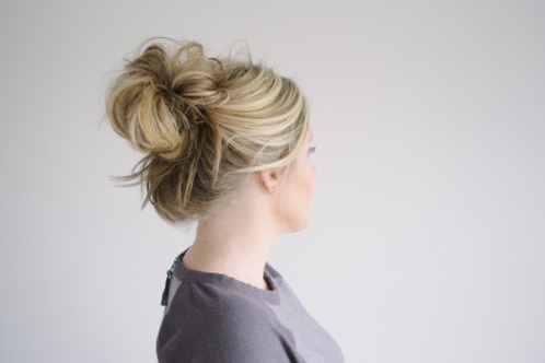 Messy Updo Sporty Hairstyles for Women