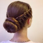 Head Braids with a Sophisticated Bun Head Band Hairstyles