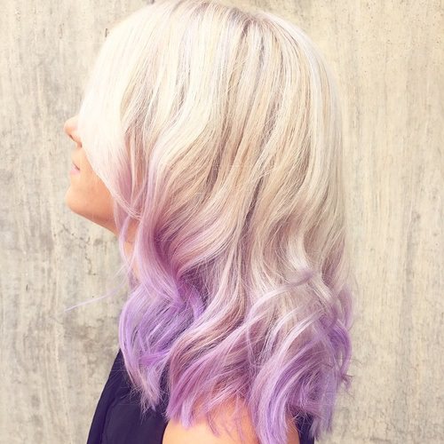 Ombre Blonde Hair Lavender Ombre Hair and Purple Ombre