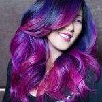 Purple Ombre with Layers Lavender Ombre Hair and Purple Ombre