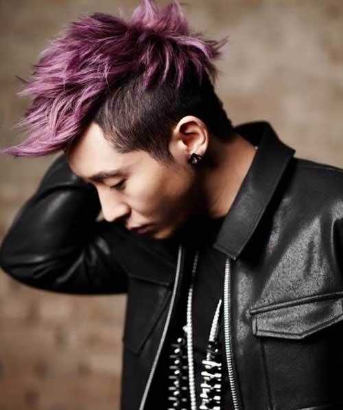 Try the Purple Shades Undercut Hairstyles for Men