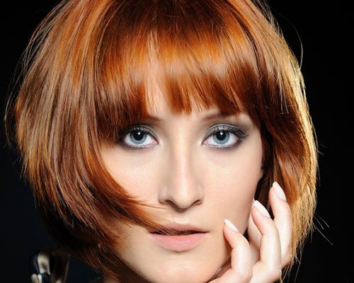 Front Bangs Short Bob Hairstyles