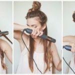 how to curl hair with a straightener