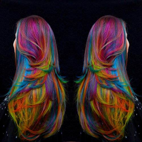 The Beautiful Layers Rainbow Hairstyles