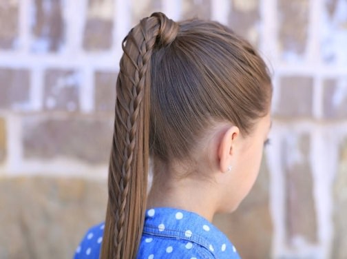 Braid over the Pony Braided Ponytails for Girls