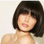 Front Bangs Blunt Bob Hairstyles