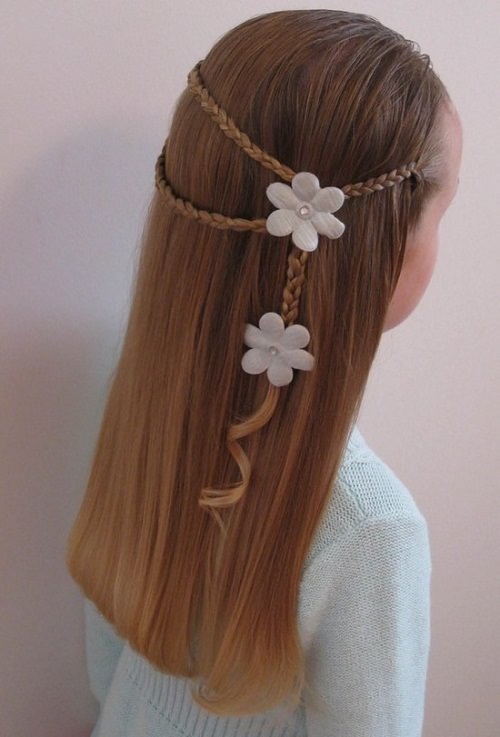 The Princess Look Braided Ponytails for Girls