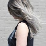 Ash blonde hair looks Strands with Dark Roots