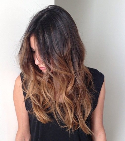 Beachy Wave Balayage Hair Color