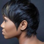 Black Pixie with Choppy Layers Colorful pixie cuts