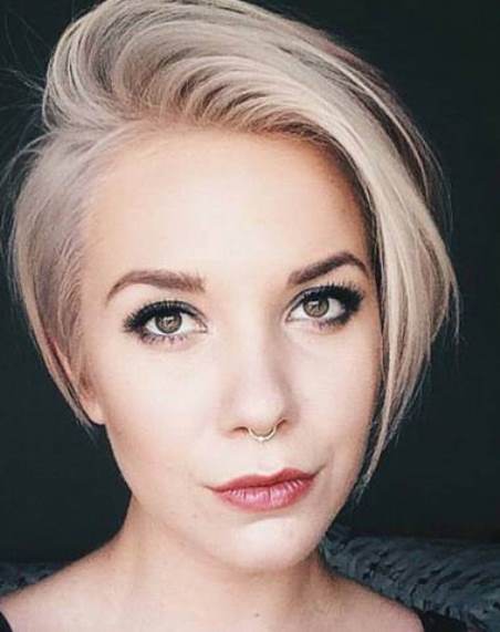 Blonde Pixie- Long pixie hairstyles