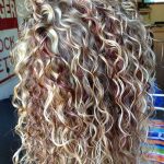 Blonde highlighted Perms Perm Hairstyles