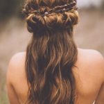 Boho Chic Hairstyle- Half up and Half down wedding hairstyles