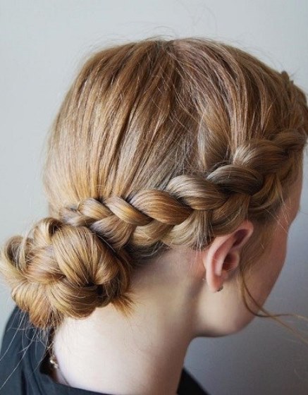 Braided Buns for Girls- hairstyles for teenage girls