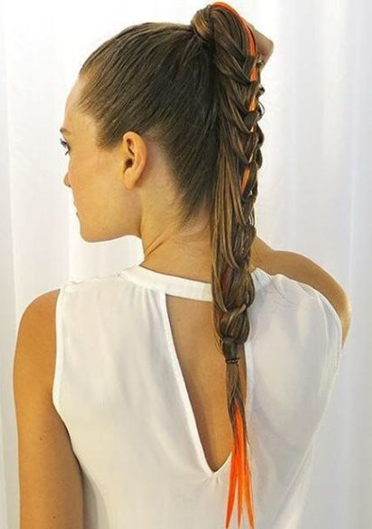 Braided Ponytail- Wet hairstyles