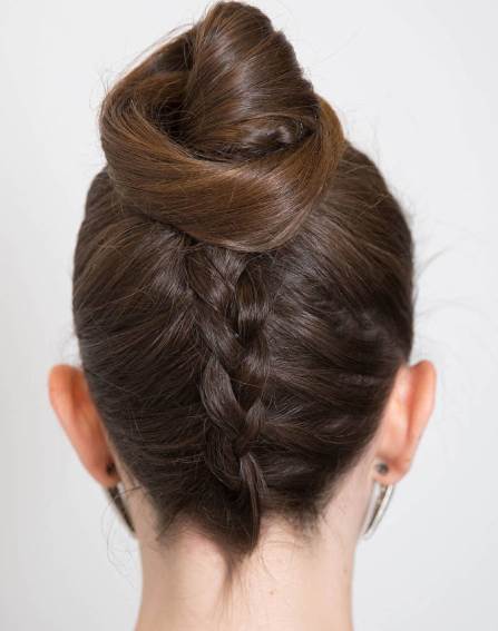 Braided Top Knot- Binding hairstyles