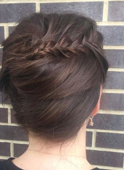 Braided Twist Updo- French Twist Updos