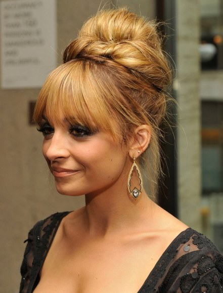 Braided Updos with Bangs