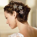Bridal Updo for Medium Hair- Wedding hair updos