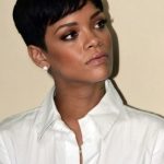 Classy Look with a Short Haircut- Rihanna’s short hairstyles