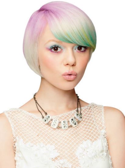Colorful Bob- Hairstyles for prom
