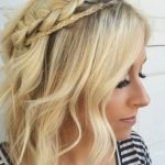 Contrasting Crown- Braids for short hair