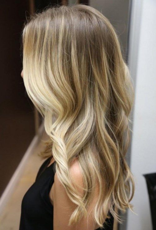 Cool Blonde Balayage Hair Color