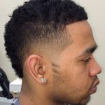 Curly Faded- Faux hawk hairstyles