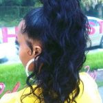 Curly High Ponytail- Wet hairstyles