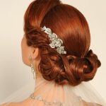 Curly and Rolled Hairstyle- Wedding curly hairstyles