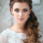 Curly hairstyle with a tiara- Wedding hairstyles for long hair
