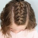Cute French Braid in the Middle Braids for Short Hair