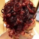 Deep Red Two Tone Hair- Short red hairstyles