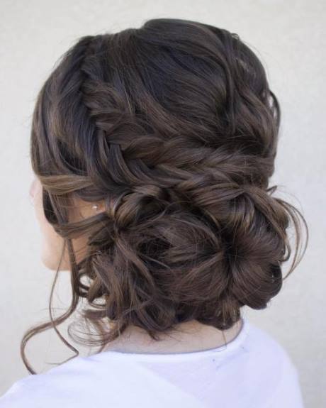 Dutch Fishtail Braided Bun hairstyles for prom