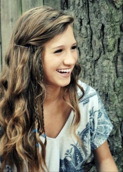 Easy Side-Swept Boho Style- Hairstyles for teenage girls