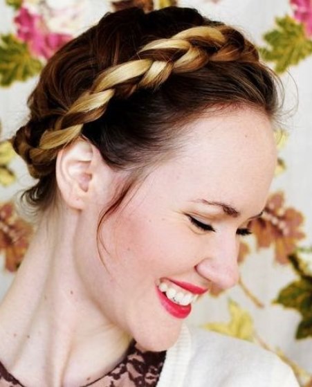 Elegant Crown Braids