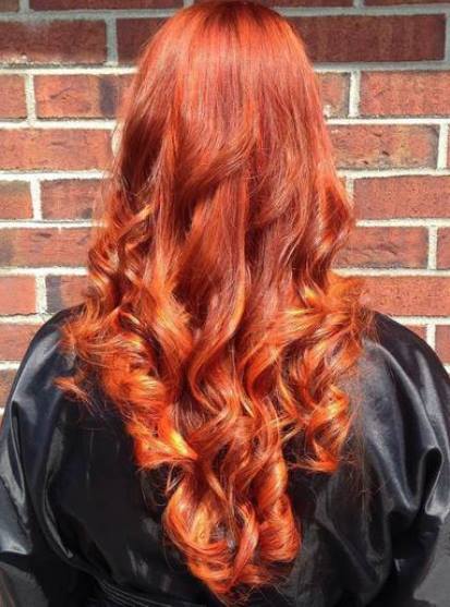 Fiery Ringlets- Shades of red hair