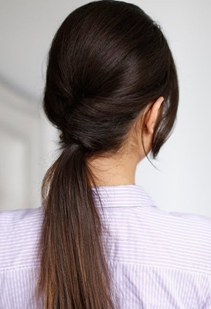 French Twist updos with Ponytail