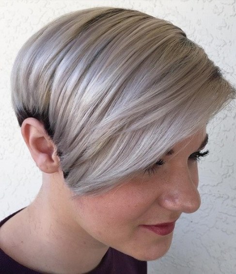 Frosty colorful Pixie Cuts
