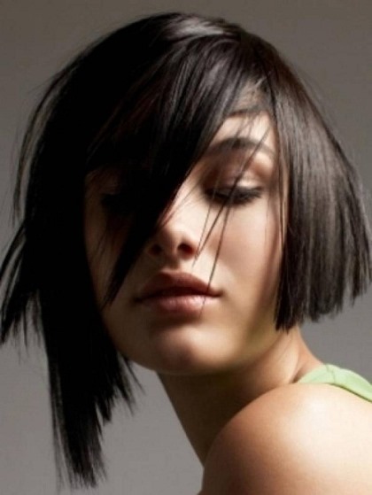 Geometric Bob- Straight hairstyles