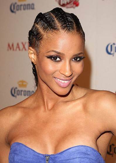 Cornrows with Curls- Natural braided hairstyles
